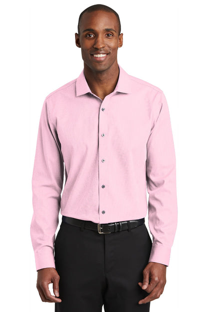 Red House Slim Fit Nailhead Non-Iron Shirt. RH390
