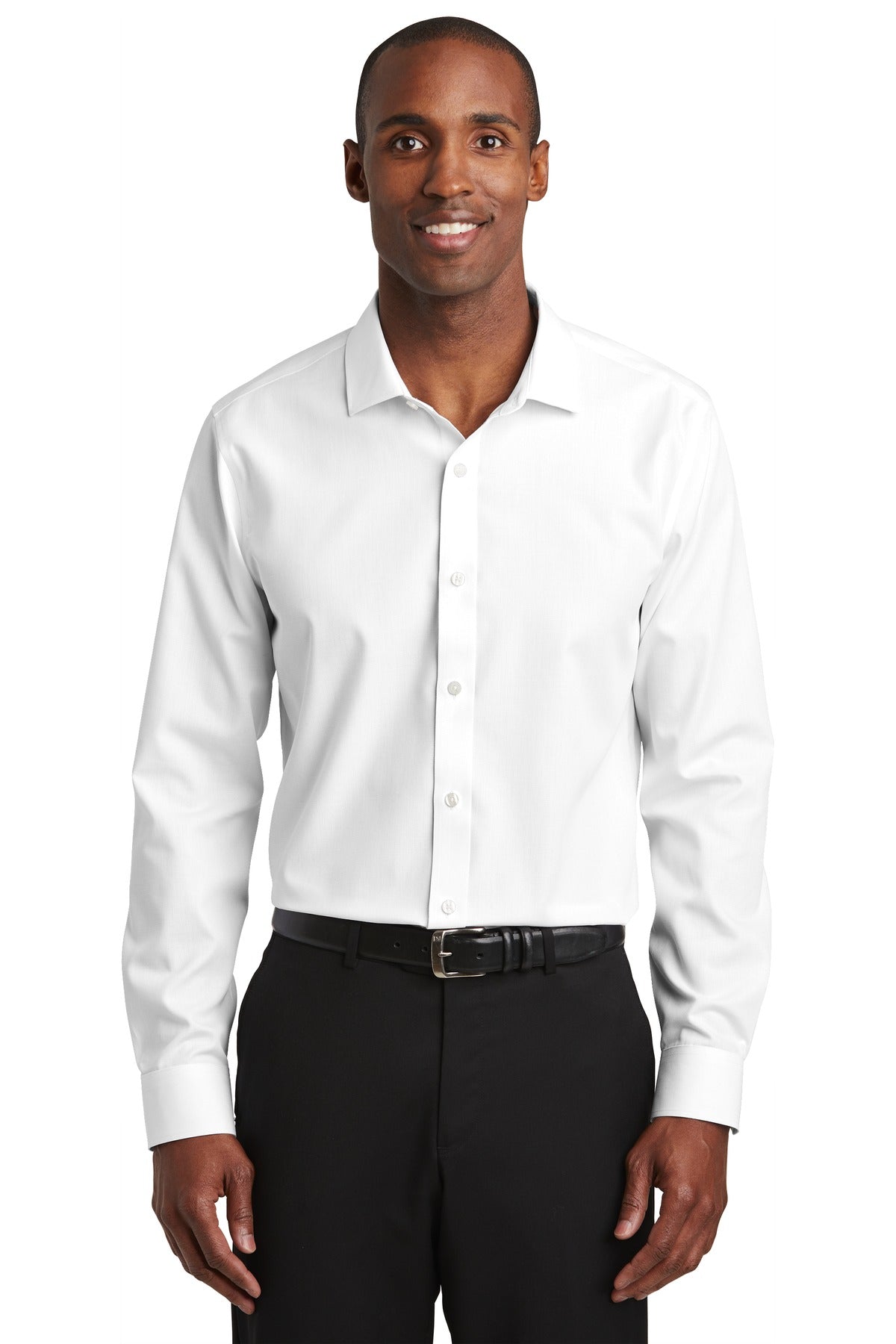 Red House Slim Fit Nailhead Non-Iron Shirt. RH390