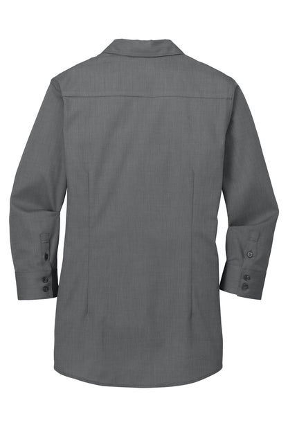 Red House Ladies 3/4-Sleeve Nailhead Non-Iron Shirt. RH690