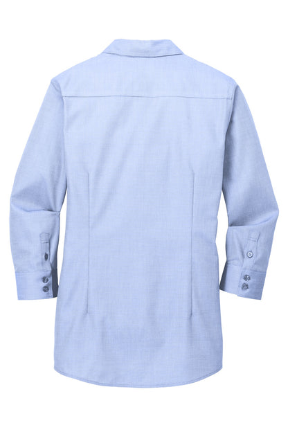 Red House Ladies 3/4-Sleeve Nailhead Non-Iron Shirt. RH690