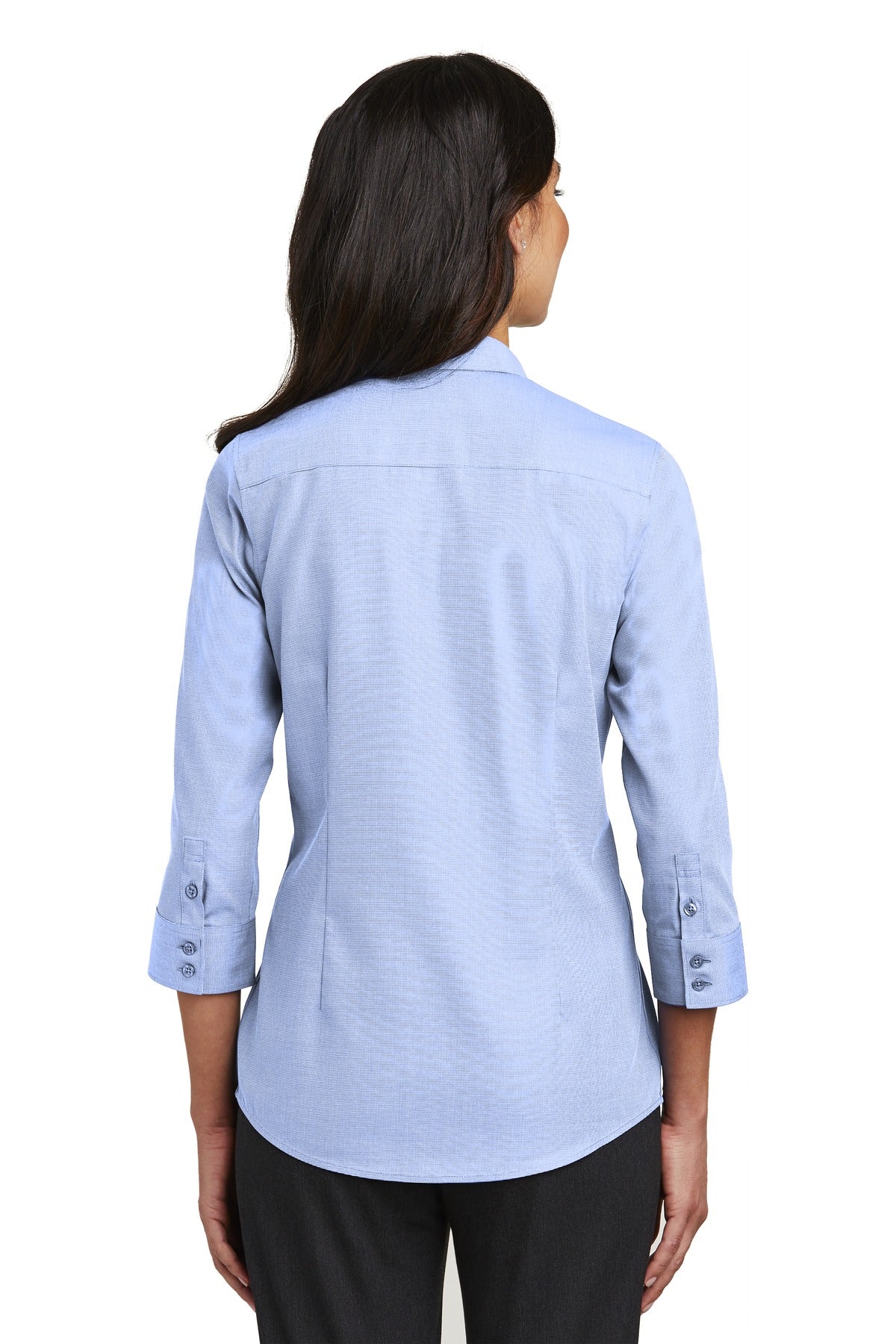Red House Ladies 3/4-Sleeve Nailhead Non-Iron Shirt. RH690