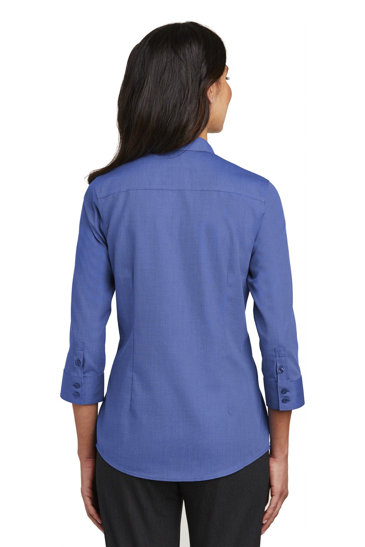 Red House Ladies 3/4-Sleeve Nailhead Non-Iron Shirt. RH690