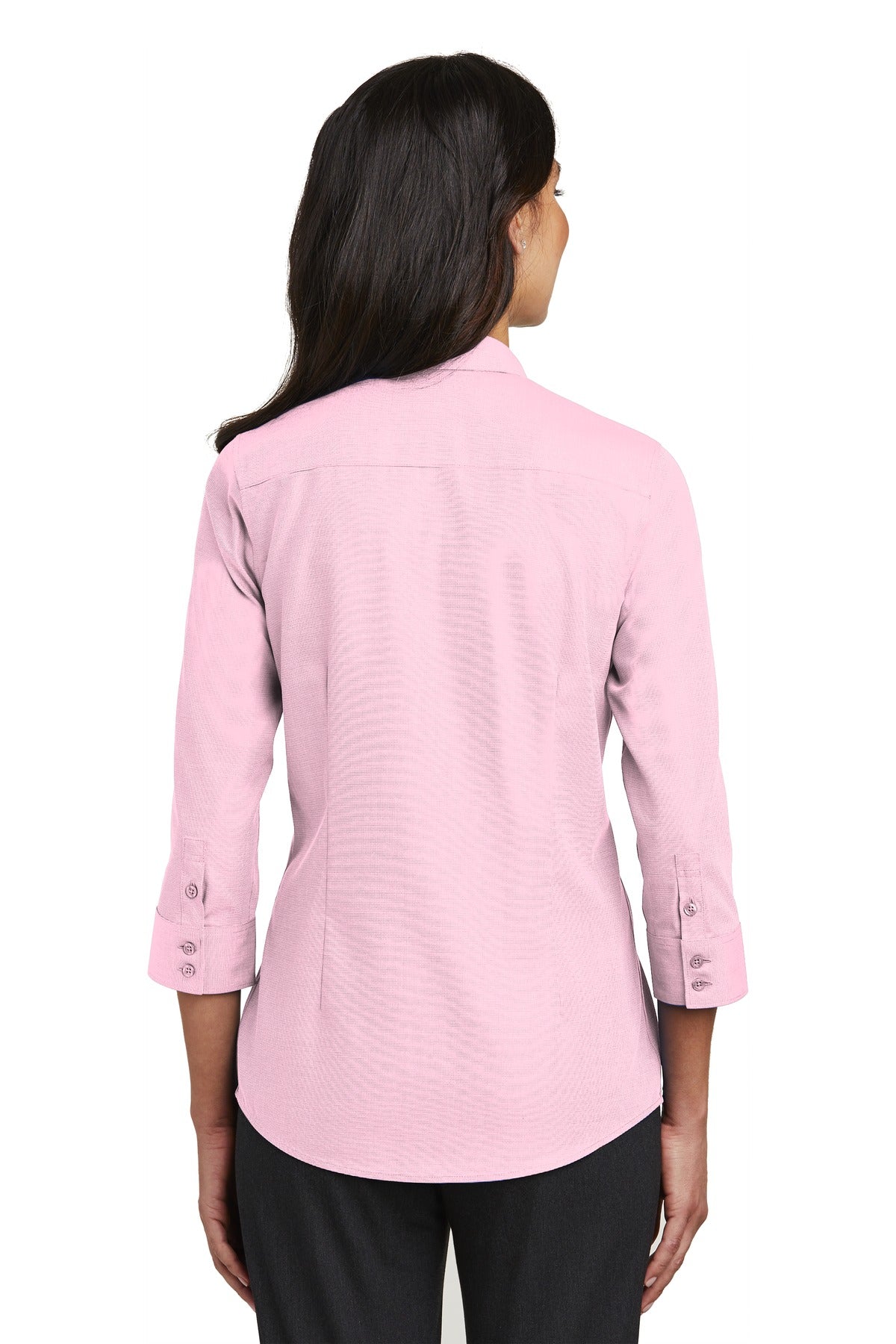 Red House Ladies 3/4-Sleeve Nailhead Non-Iron Shirt. RH690
