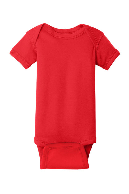 Rabbit Skins™ Infant Short Sleeve Baby Rib Bodysuit. RS4400