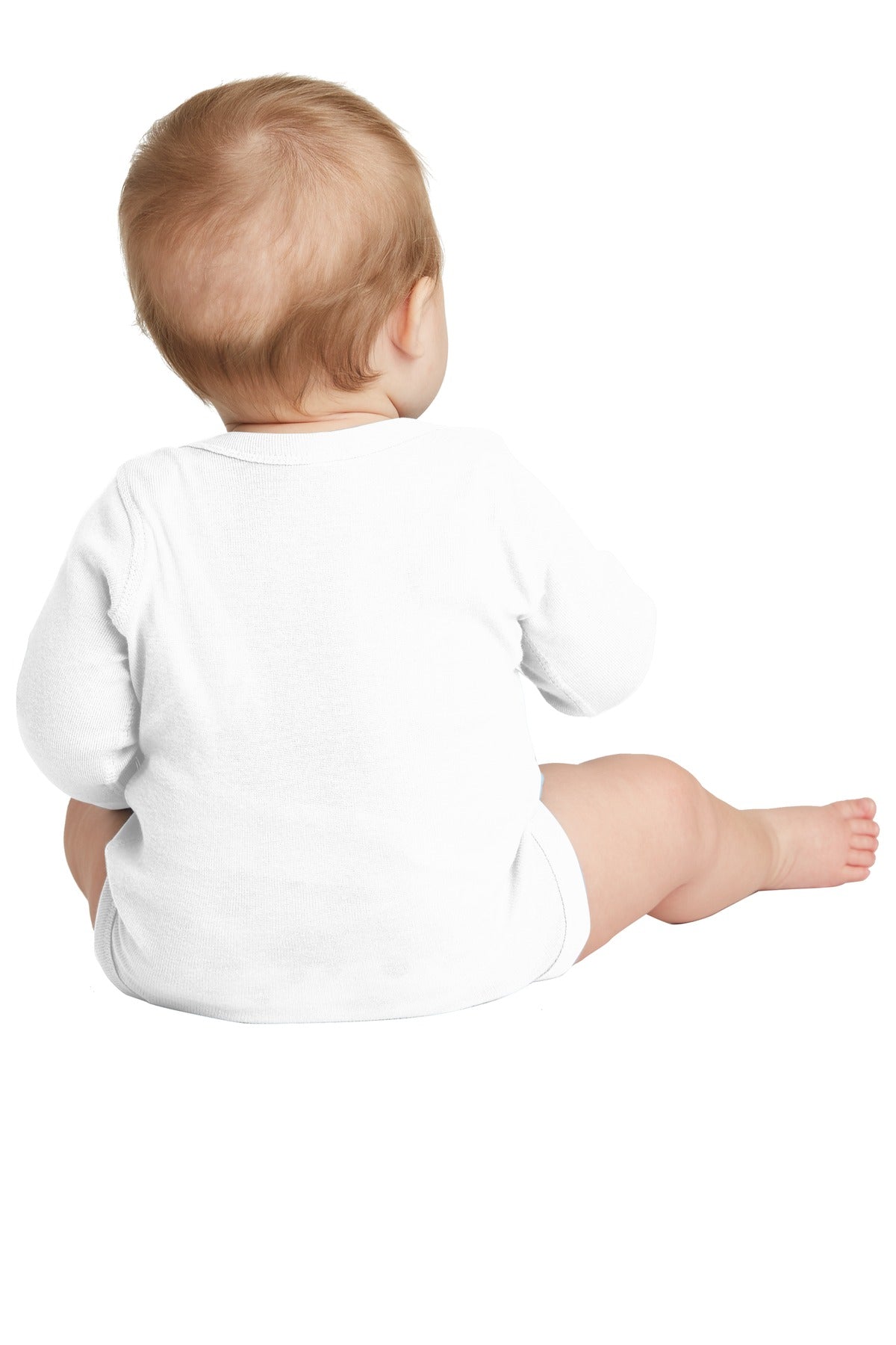Rabbit Skins™ Infant Long Sleeve Baby Rib Bodysuit. RS4411
