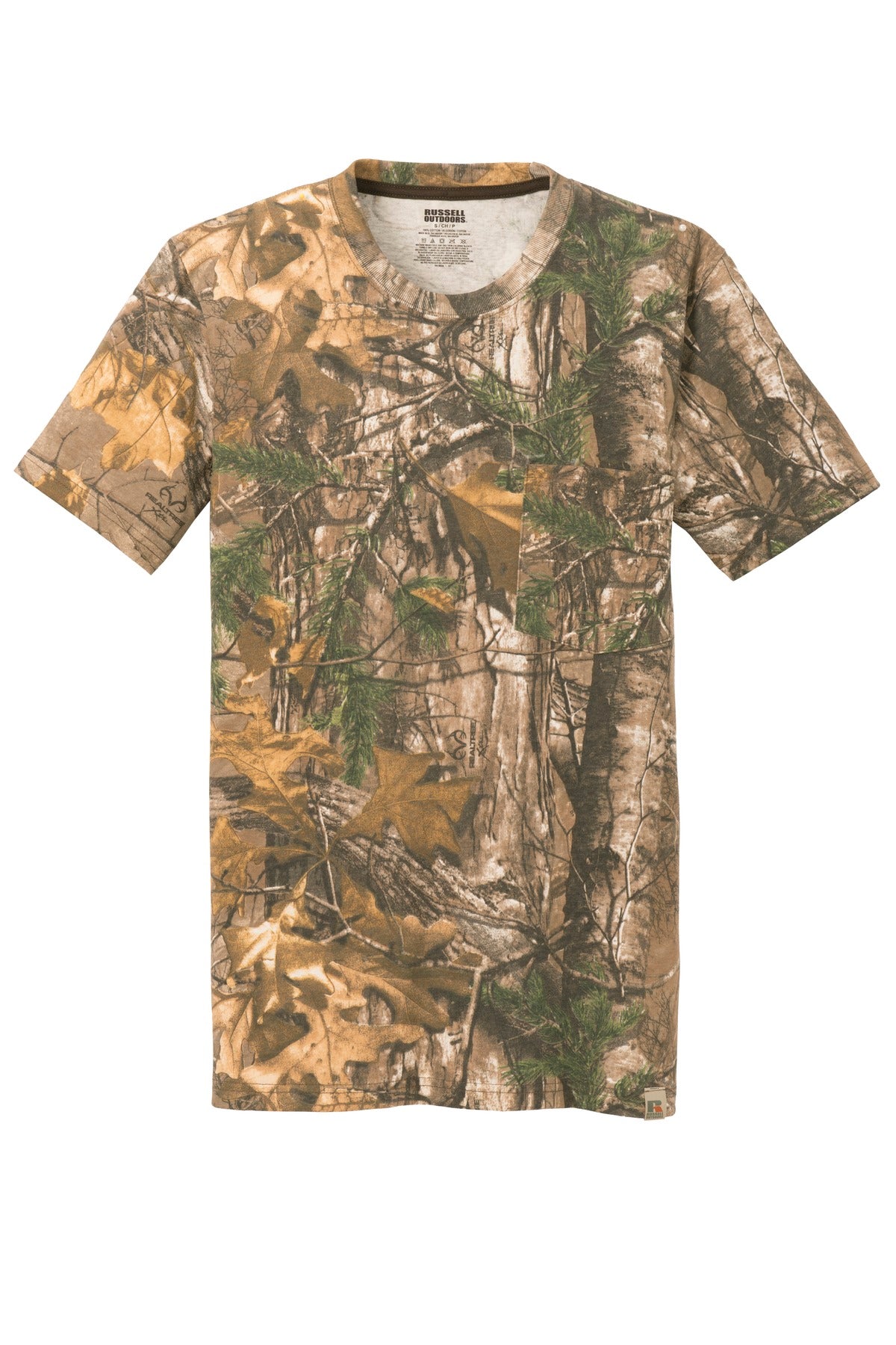 Russell Outdoors - Realtree Explorer 100% Cotton T-Shirt with Pocket. S021R