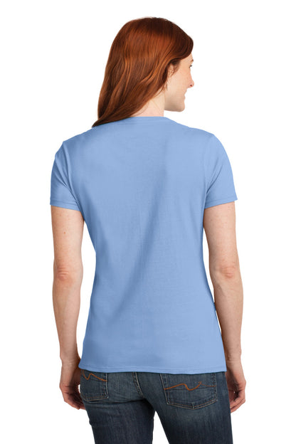 Hanes Ladies Perfect-T Cotton V-Neck T-Shirt. S04V