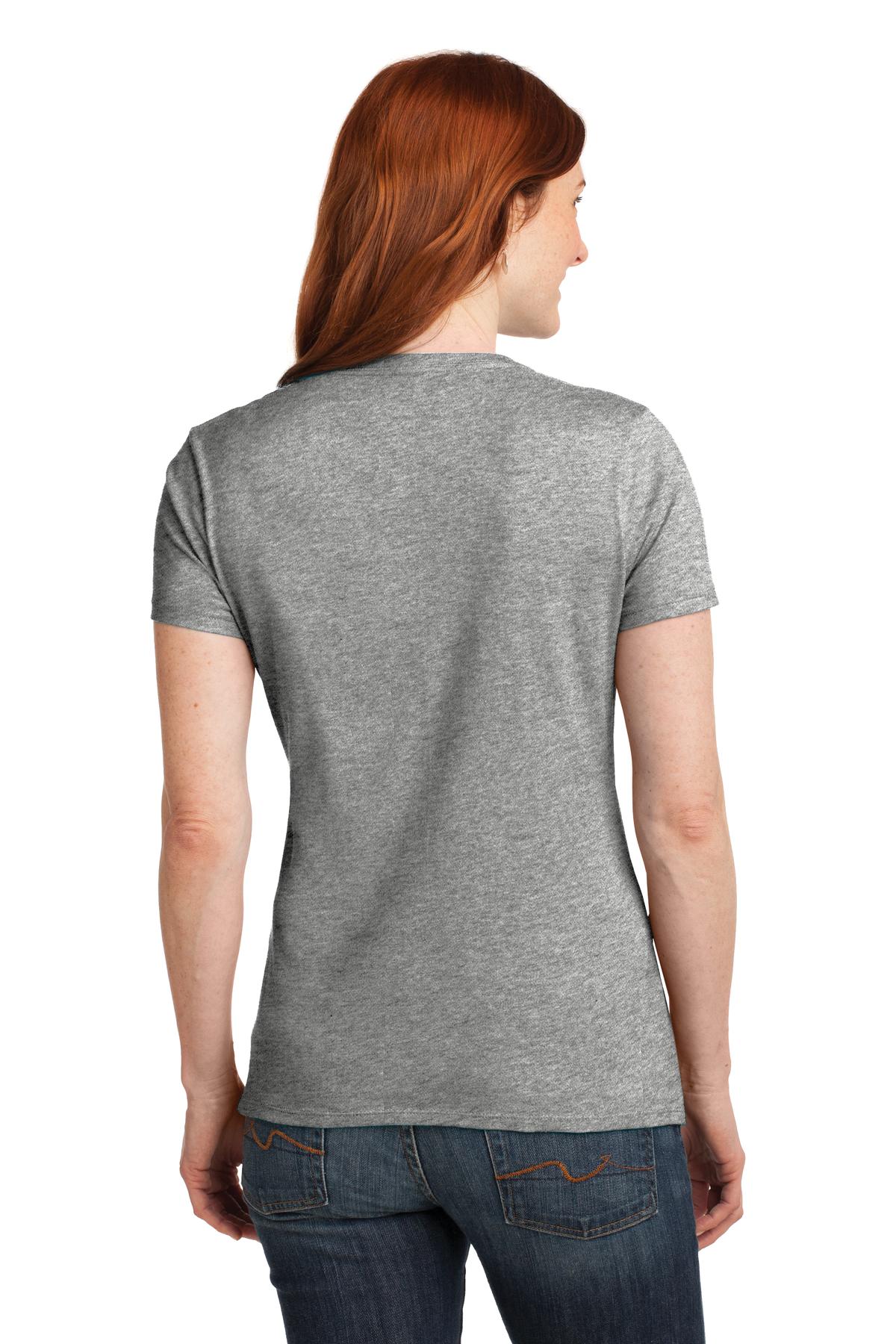 Hanes Ladies Perfect-T Cotton V-Neck T-Shirt. S04V