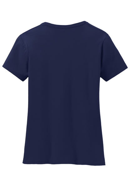 Hanes Ladies Perfect-T Cotton V-Neck T-Shirt. S04V