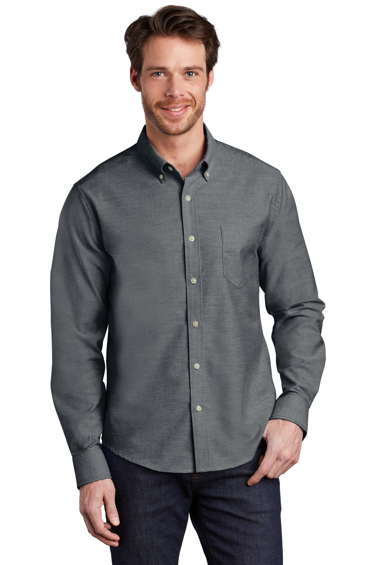 Port Authority Untucked Fit SuperPro ™ Oxford S651