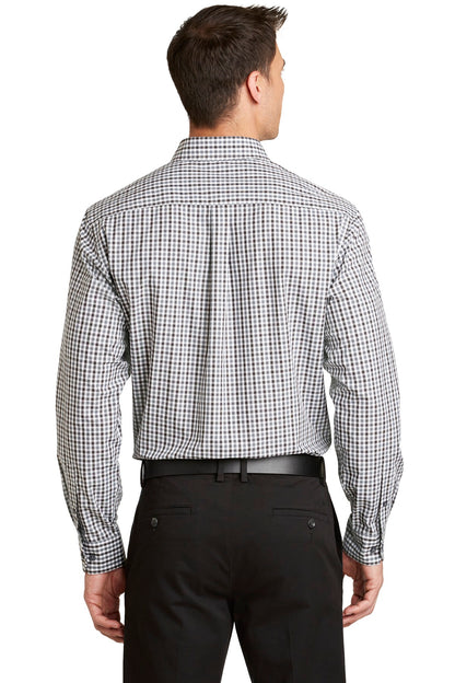 Port Authority Long Sleeve Gingham Easy Care Shirt. S654