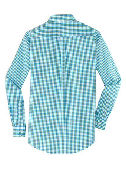 Port Authority Long Sleeve Gingham Easy Care Shirt. S654