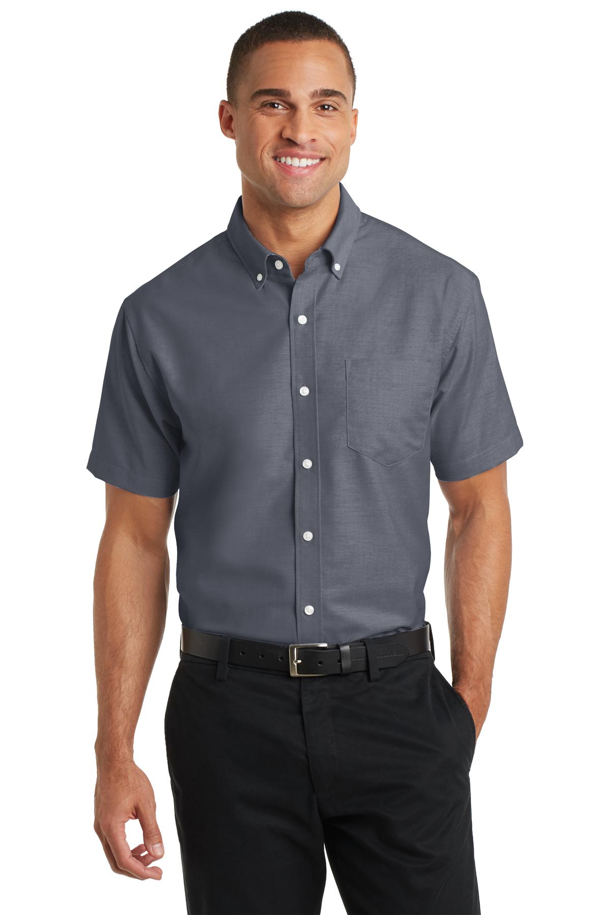 Port Authority Short Sleeve SuperPro™ Oxford Shirt. S659