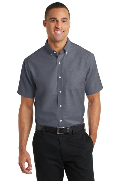 Port Authority Short Sleeve SuperPro™ Oxford Shirt. S659