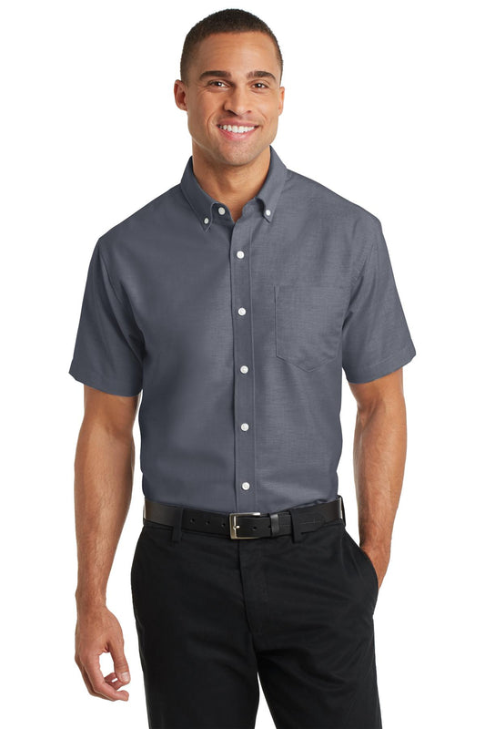 Port Authority Short Sleeve SuperPro™ Oxford Shirt. S659