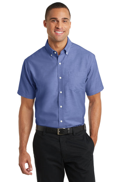 Port Authority Short Sleeve SuperPro™ Oxford Shirt. S659