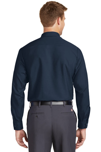 Red Kap Long Size Long Sleeve Industrial Work Shirt. SP14LONG