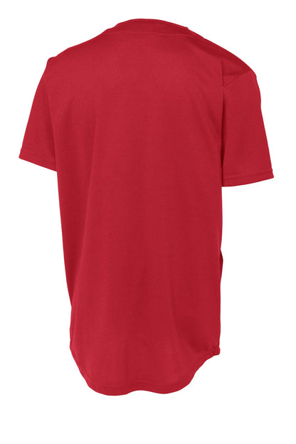 Sport-Tek PosiCharge Tough Mesh Full-Button Jersey. ST220
