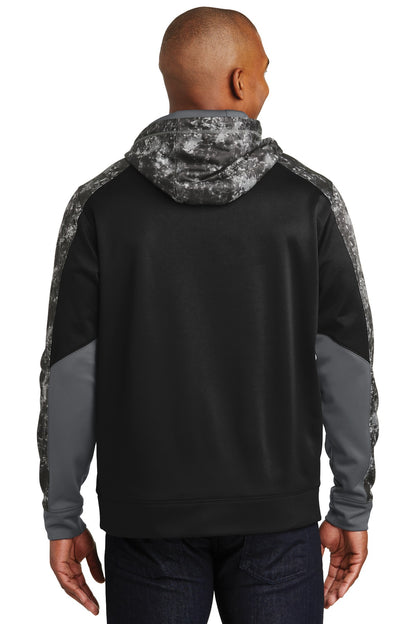 Sport-Tek Sport-Wick Mineral Freeze Fleece Colorblock Hooded Pullover. ST231