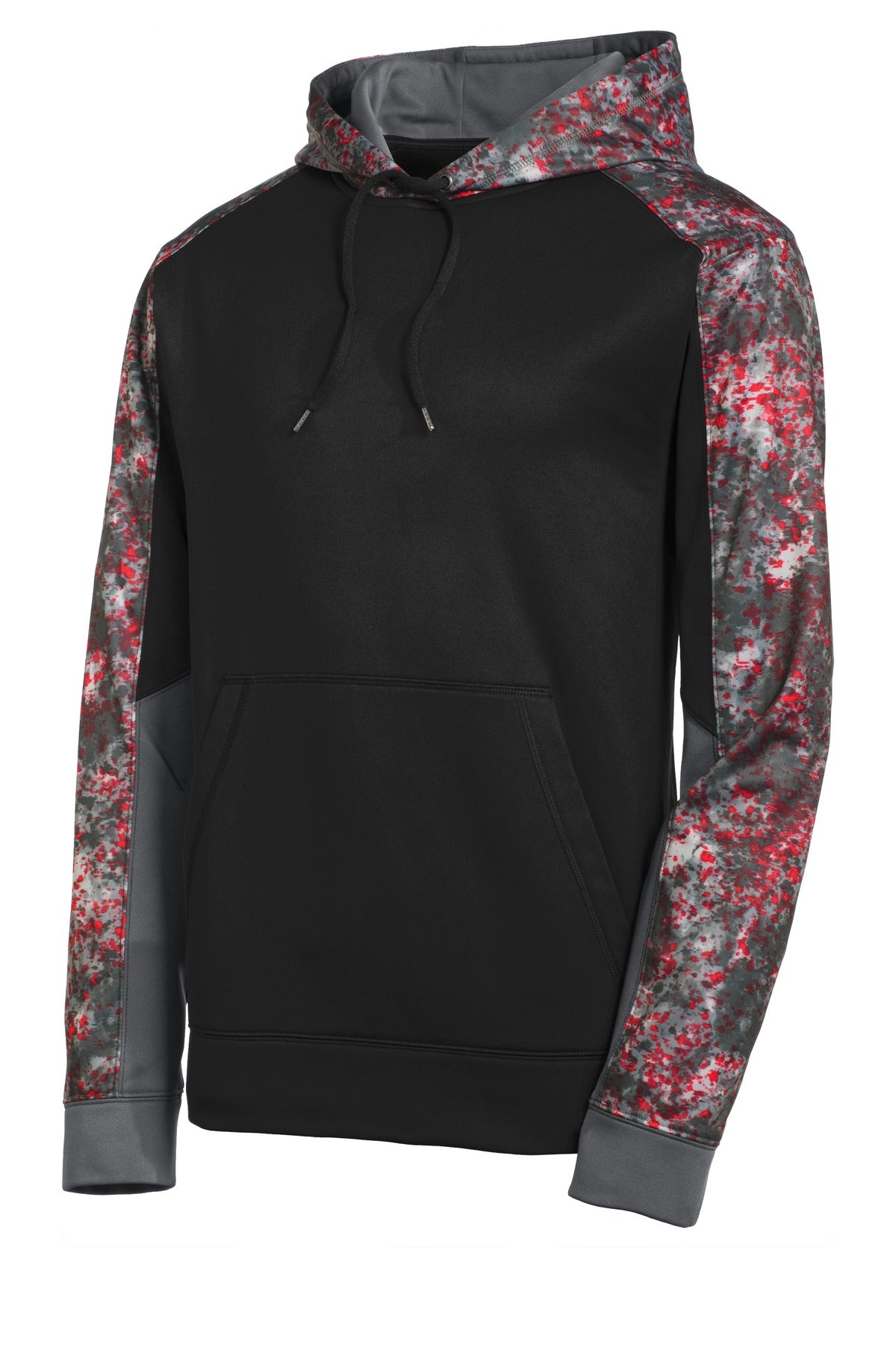 Sport-Tek Sport-Wick Mineral Freeze Fleece Colorblock Hooded Pullover. ST231