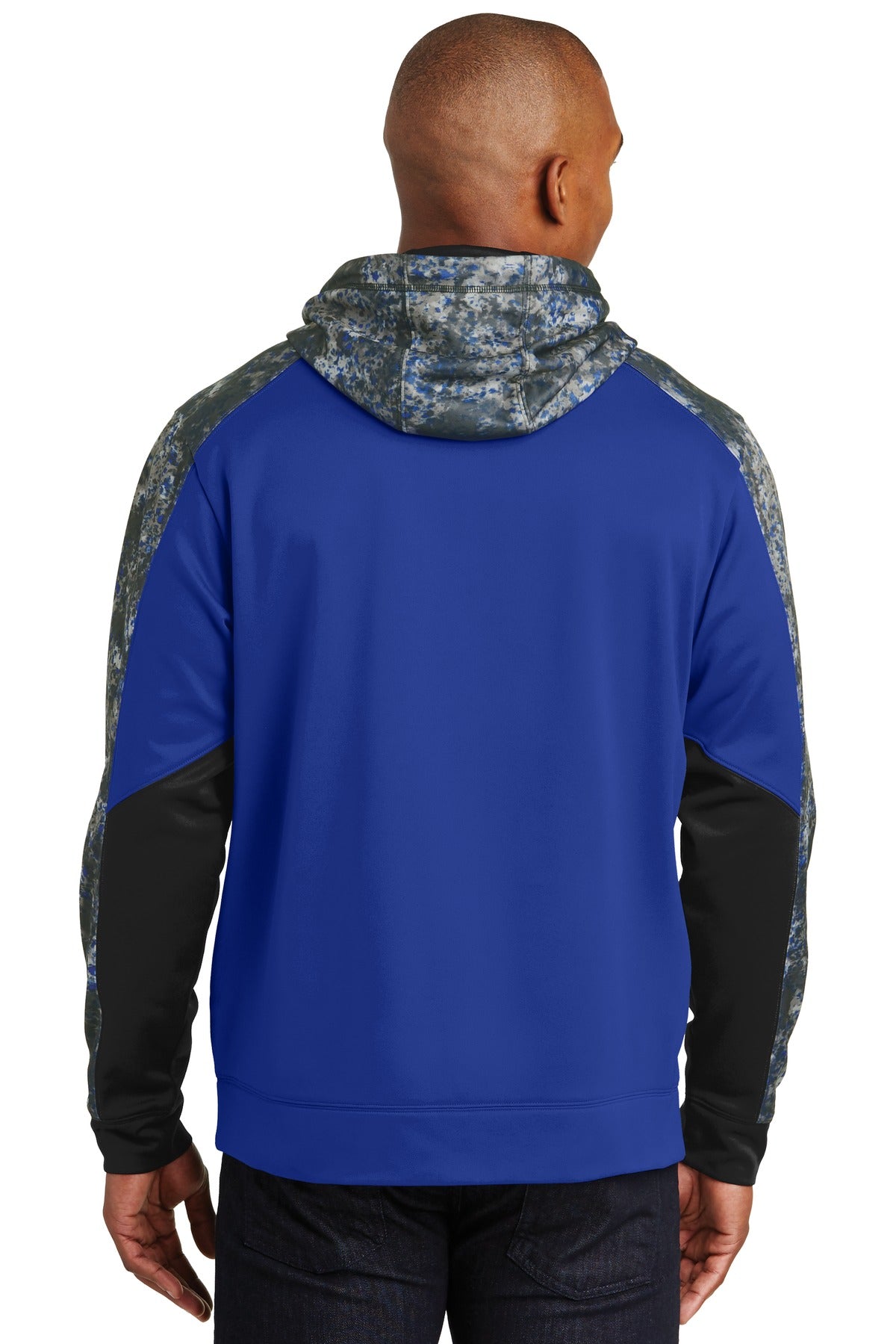 Sport-Tek Sport-Wick Mineral Freeze Fleece Colorblock Hooded Pullover. ST231