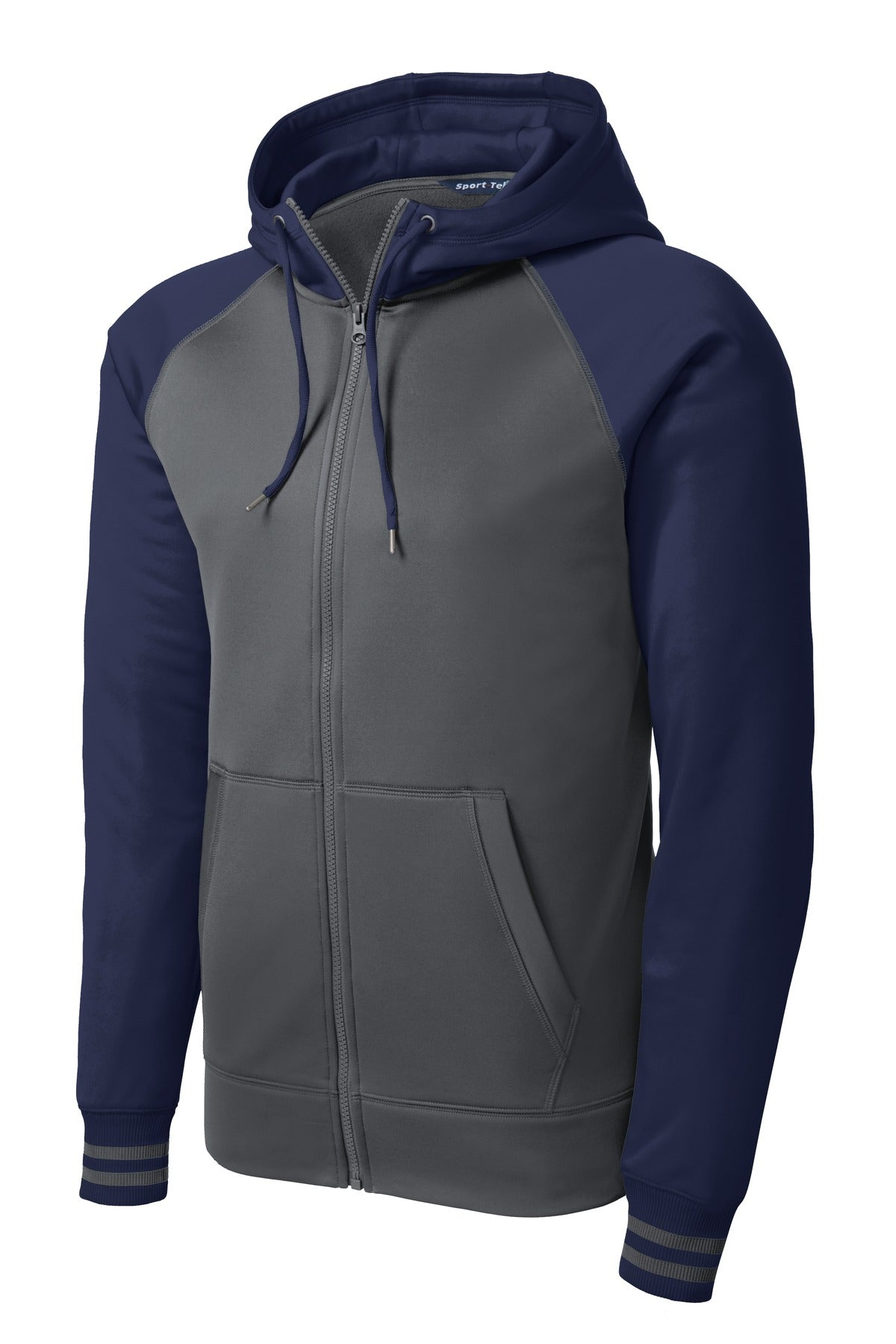 Sport-Tek Sport-Wick Varsity Fleece Full-Zip Hooded Jacket. ST236