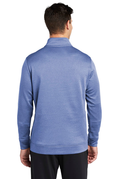 Sport-Tek PosiCharge Sport-Wick Heather Fleece 1/4-Zip Pullover. ST263