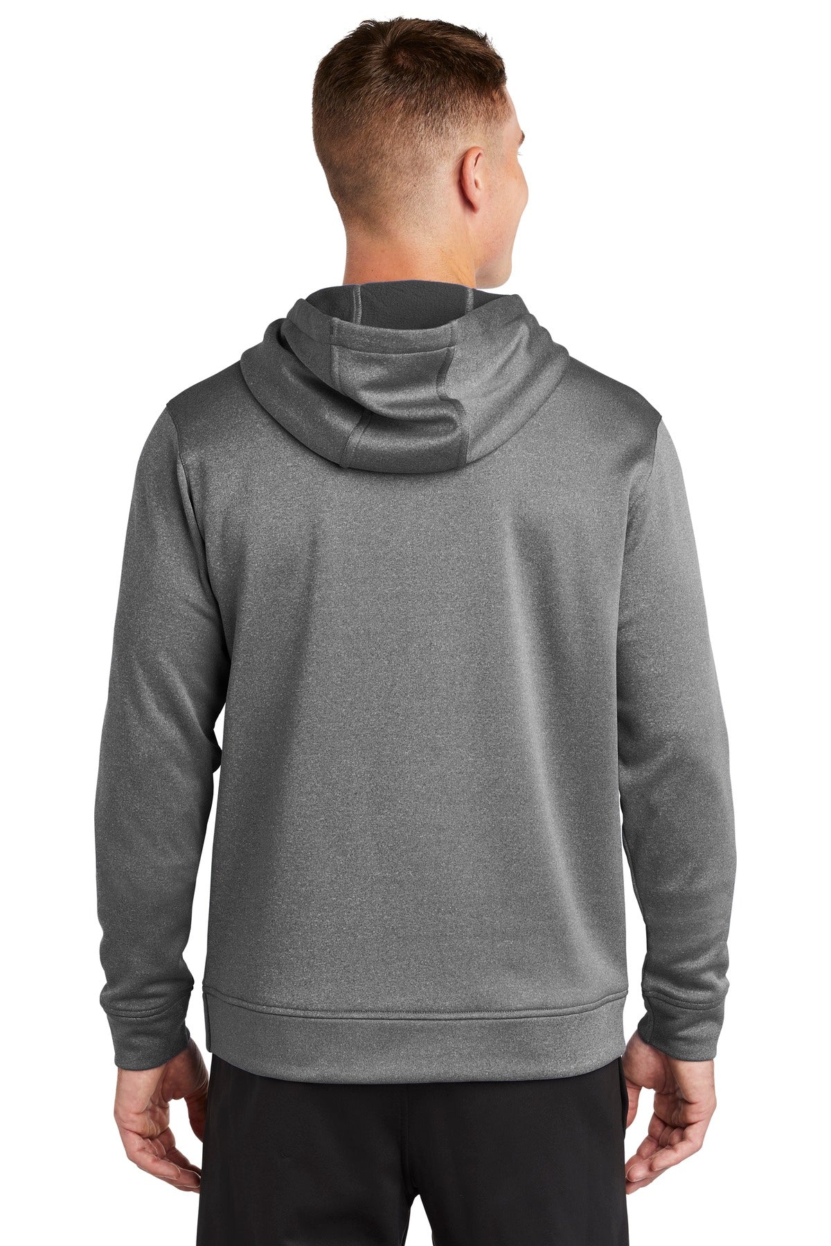 Sport-Tek PosiCharge Sport-Wick Heather Fleece Hooded Pullover. ST264