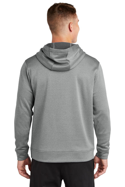 Sport-Tek PosiCharge Sport-Wick Heather Fleece Hooded Pullover. ST264