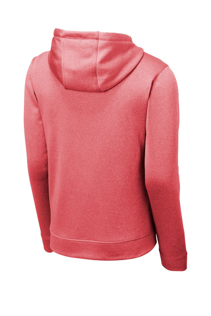 Sport-Tek PosiCharge Sport-Wick Heather Fleece Hooded Pullover. ST264