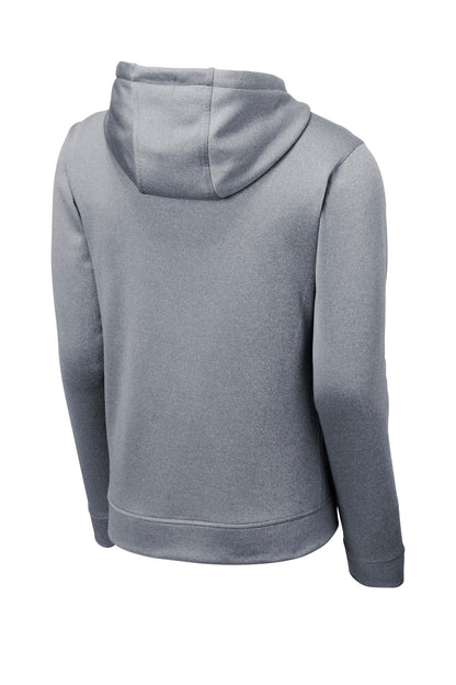 Sport-Tek PosiCharge Sport-Wick Heather Fleece Hooded Pullover. ST264