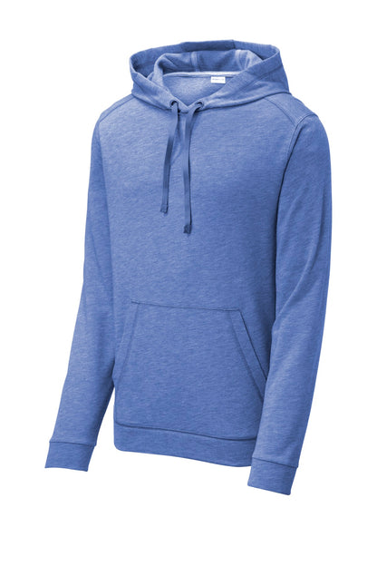 Sport-Tek PosiCharge Tri-Blend Wicking Fleece Hooded Pullover. ST296
