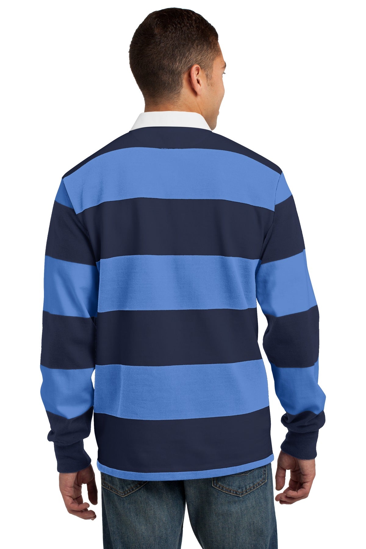 Sport-Tek Classic Long Sleeve Rugby Polo. ST301
