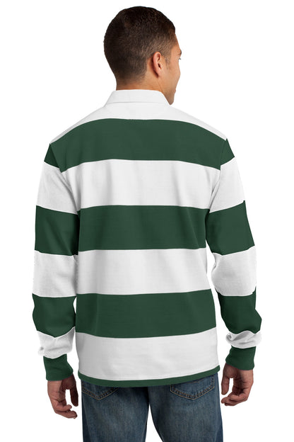 Sport-Tek Classic Long Sleeve Rugby Polo. ST301