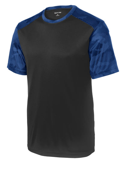 Sport-Tek CamoHex Colorblock Tee. ST371