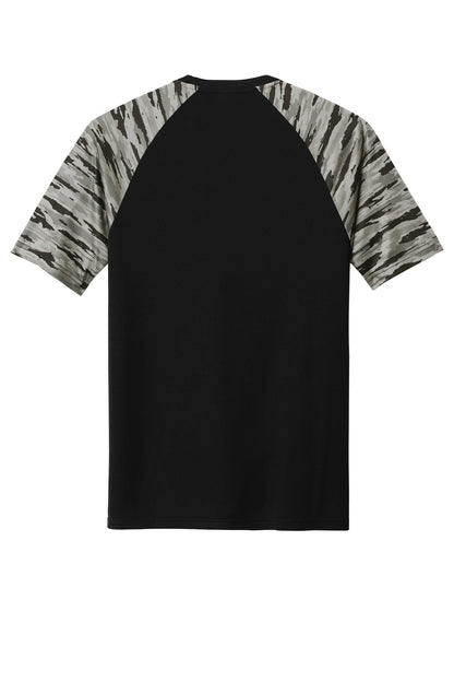 Sport-Tek Drift Camo Colorblock Tee ST376
