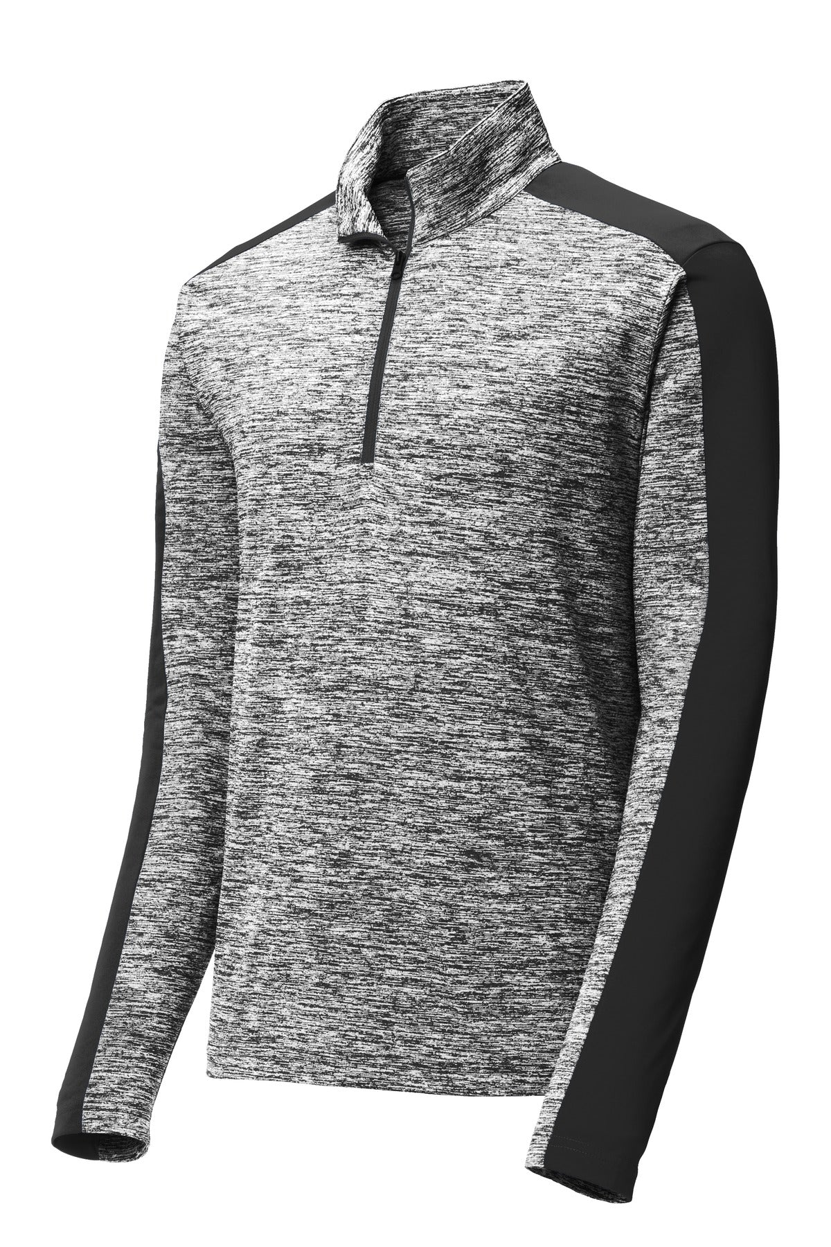 Sport-Tek PosiCharge Electric Heather Colorblock 1/4-Zip Pullover. ST397