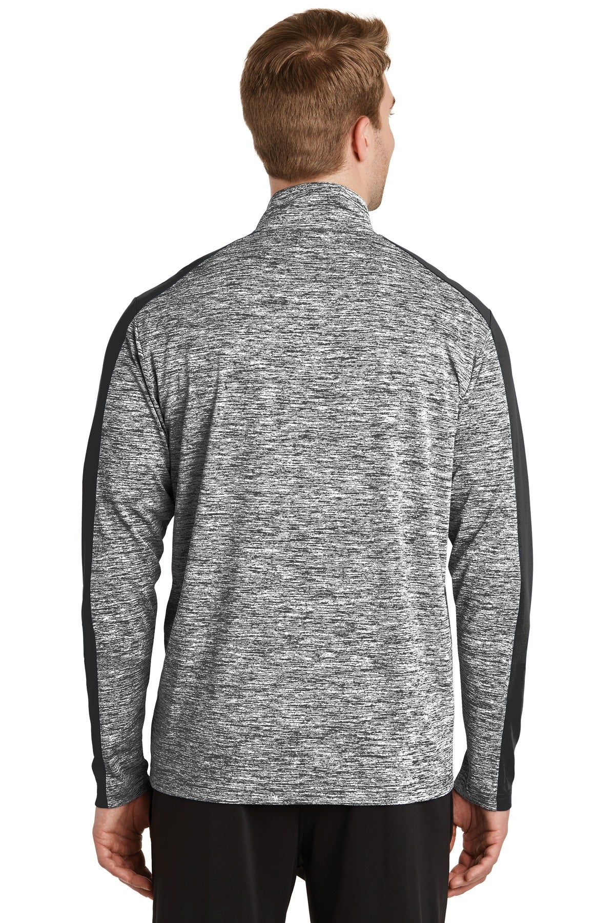 Sport-Tek PosiCharge Electric Heather Colorblock 1/4-Zip Pullover. ST397