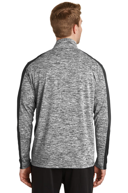 Sport-Tek PosiCharge Electric Heather Colorblock 1/4-Zip Pullover. ST397