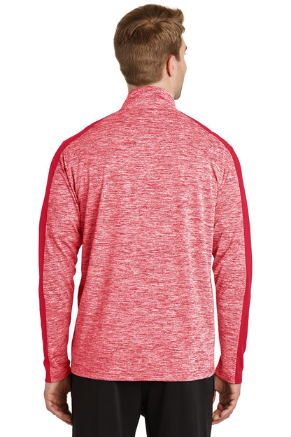Sport-Tek PosiCharge Electric Heather Colorblock 1/4-Zip Pullover. ST397