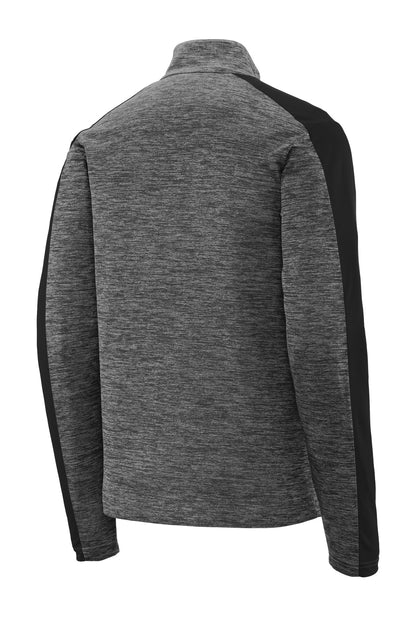 Sport-Tek PosiCharge Electric Heather Colorblock 1/4-Zip Pullover. ST397