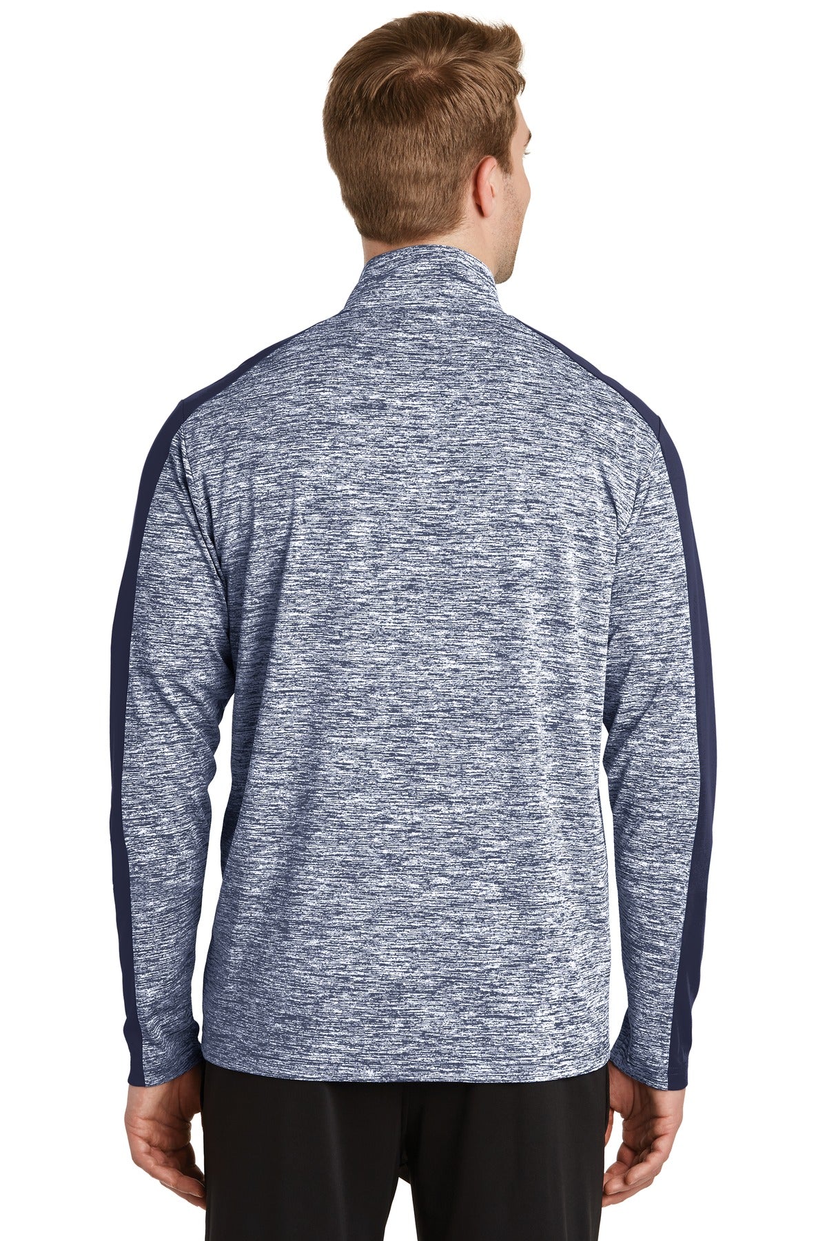 Sport-Tek PosiCharge Electric Heather Colorblock 1/4-Zip Pullover. ST397