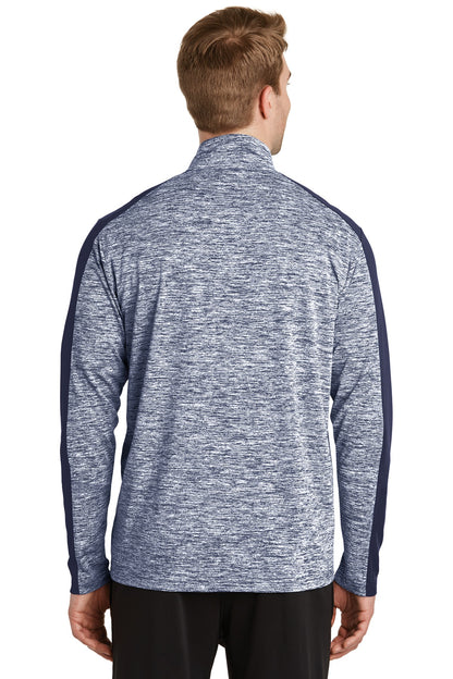 Sport-Tek PosiCharge Electric Heather Colorblock 1/4-Zip Pullover. ST397