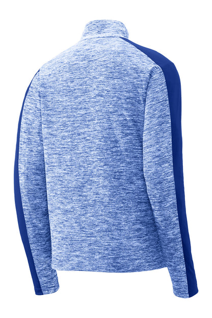 Sport-Tek PosiCharge Electric Heather Colorblock 1/4-Zip Pullover. ST397