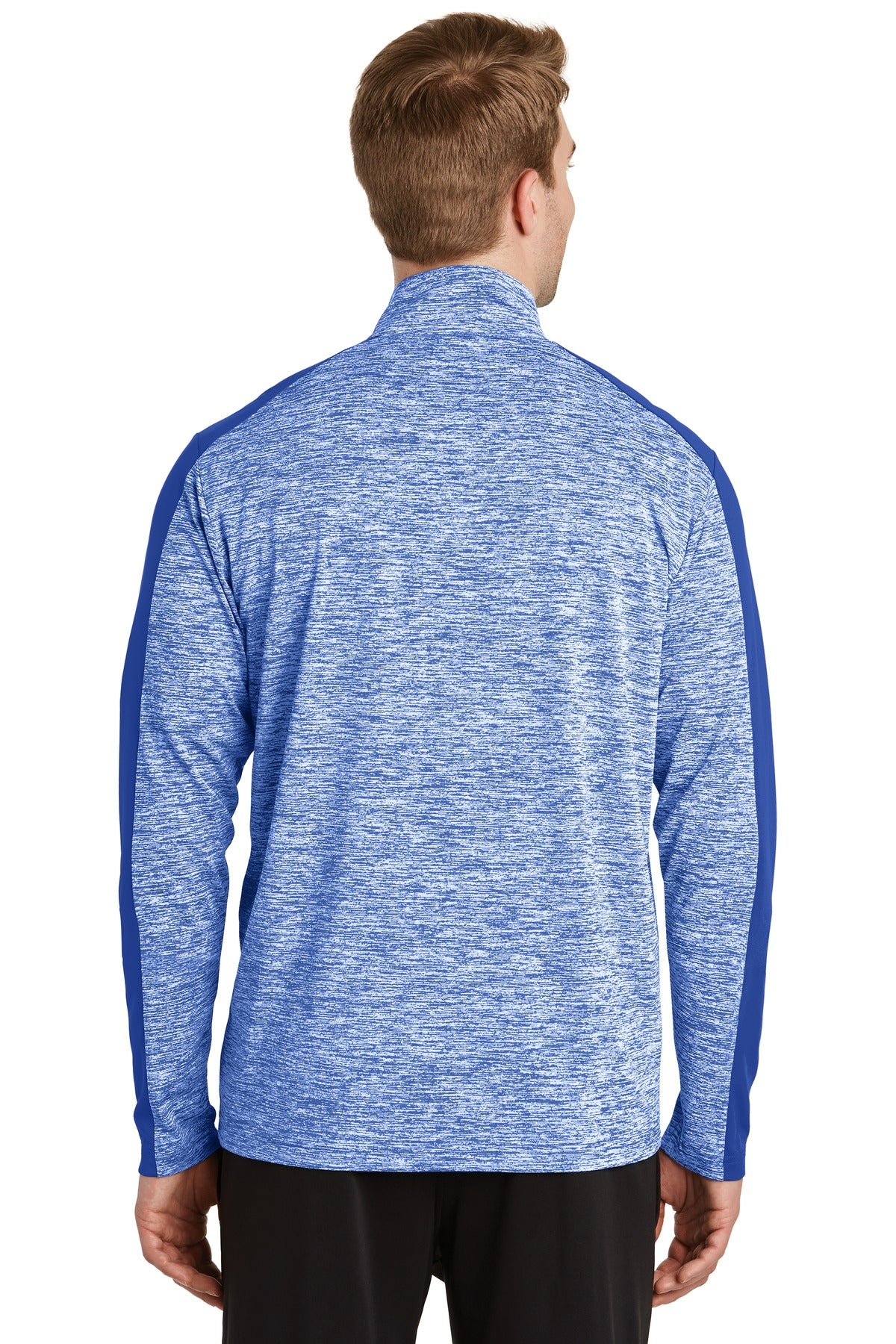 Sport-Tek PosiCharge Electric Heather Colorblock 1/4-Zip Pullover. ST397