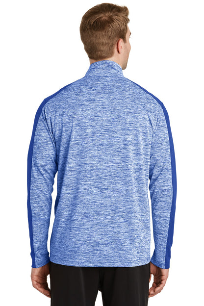 Sport-Tek PosiCharge Electric Heather Colorblock 1/4-Zip Pullover. ST397