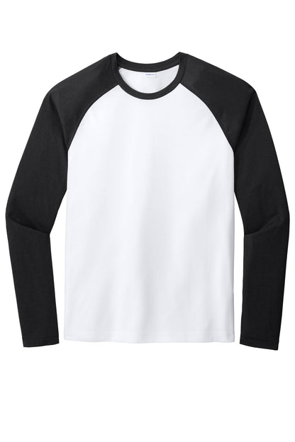 Sport-Tek PosiCharge Long Sleeve Tri-Blend Wicking Raglan Tee ST400LS