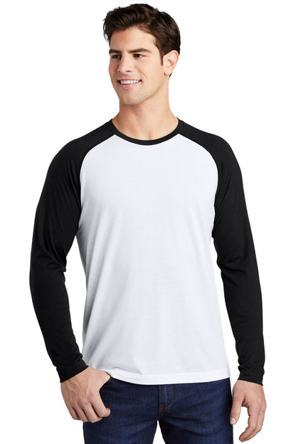 Sport-Tek PosiCharge Long Sleeve Tri-Blend Wicking Raglan Tee ST400LS