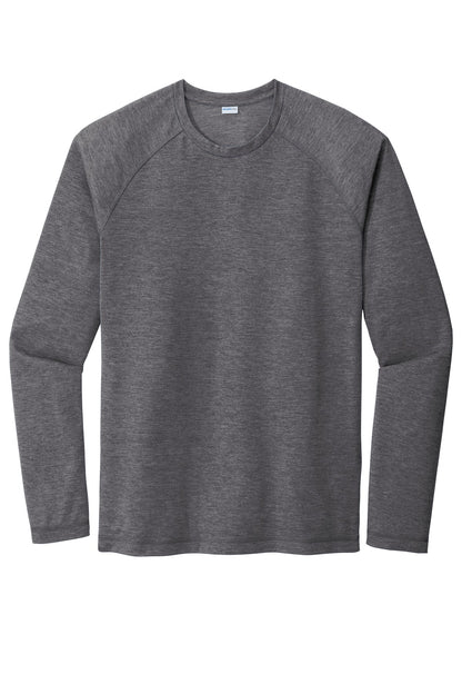 Sport-Tek PosiCharge Long Sleeve Tri-Blend Wicking Raglan Tee ST400LS