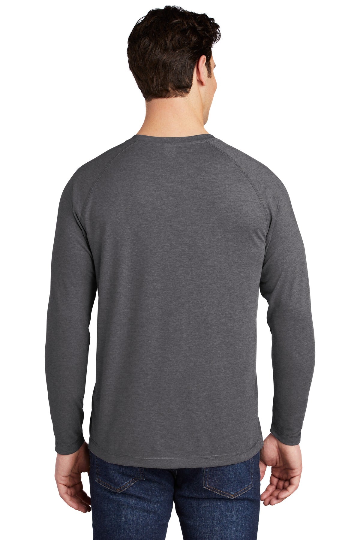 Sport-Tek PosiCharge Long Sleeve Tri-Blend Wicking Raglan Tee ST400LS